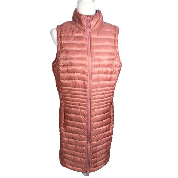 Duluth Trading Down Right Tunic Vest Women Medium Puffer Long Pertex Down Jacket - Picture 1 of 12
